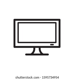 monitor icon, line art design
