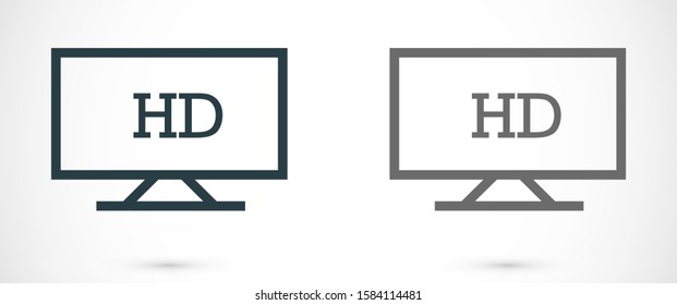 monitor  icon line , Vector illustration style monitor vector icon line. monitor vector icon line to work . monitor vector icon line. Computer laptop. Flat design.