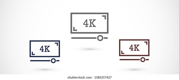 monitor  icon line , Vector illustration style monitor vector icon line. monitor vector icon line to work . monitor vector icon line. Computer laptop. Flat design.