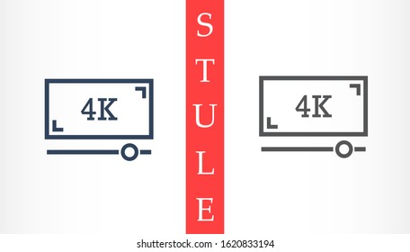 monitor icon line , Vector illustration style monitor vector icon line. monitor vector icon line to work . monitor vector icon line. Computer laptop. Flat design.