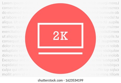 monitor  icon line , Vector illustration style monitor vector icon line. monitor vector icon line to work . monitor vector icon line. Computer laptop. Flat design.