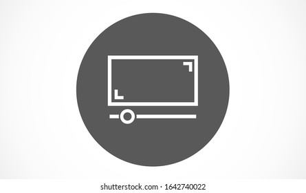 monitor icon line , Vector illustration style monitor vector icon line. monitor vector icon line to work . monitor vector icon line. Computer laptop. Flat design.