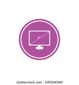 Monitor icon. Logo. Vector illustration.