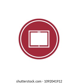 Monitor icon. Logo. Vector illustration.