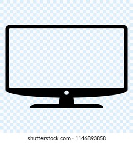 Monitor icon, modern tv icon