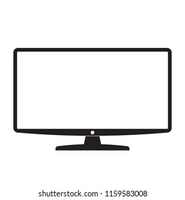 Monitor icon, modern tv icon