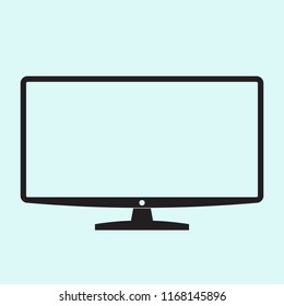 Monitor icon, modern tv icon