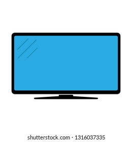 Monitor icon, modern tv icon