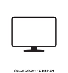 Monitor icon, modern tv icon