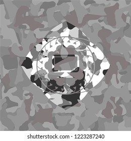 monitor icon on grey camo pattern