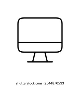 Monitor icon Outline vector for web ui