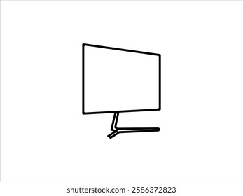 Monitor icon outlined vector design