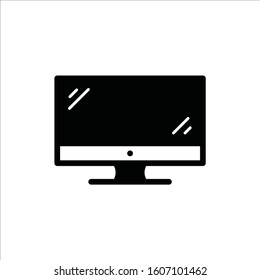 Monitor icon. Screen flat sign design. TV pictogram symbol. Television vector icon
