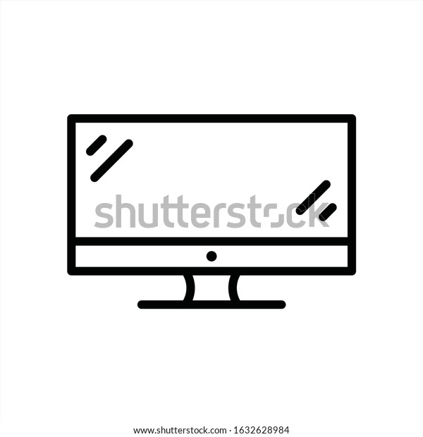 Monitor icon. Screen flat sign
design. TV pictogram symbol. Television vector icon. Screen
icon