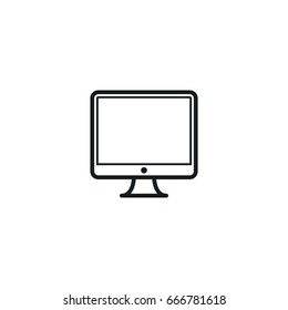 monitor icon. sign design