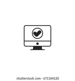 monitor icon. sign design