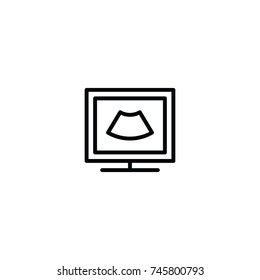 monitor icon. sign design