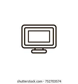 monitor icon. sign design