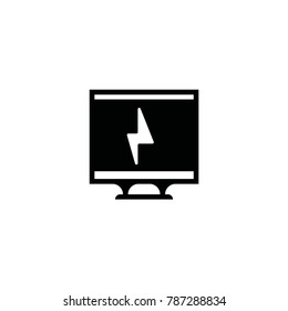 monitor icon. sign design