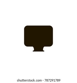 monitor icon. sign design