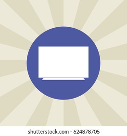 monitor icon. sign design. background