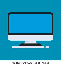Icono de monitor. inicio de sesión para concepto móvil y diseño web. ilustración vectorial