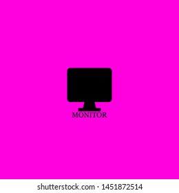 monitor icon sign signifier vector