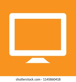 Monitor icon, stock vector illustration, EPS10.