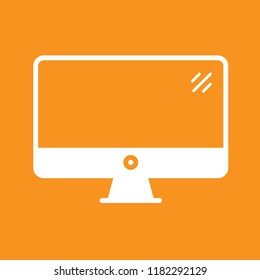 Monitor icon, stock vector illustration, EPS10. 