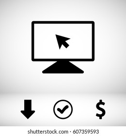monitor icon stock vector illustration