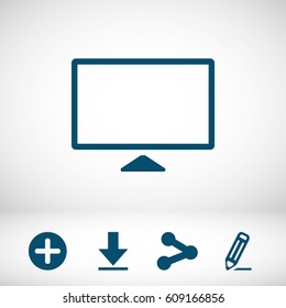 monitor icon stock vector illustration