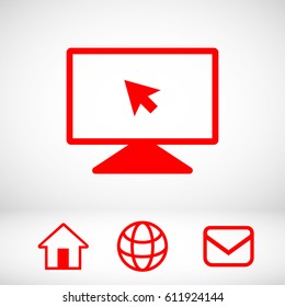monitor icon stock vector illustration