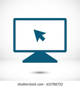 monitor icon stock vector illustration