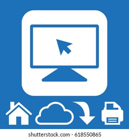 monitor icon stock vector illustration