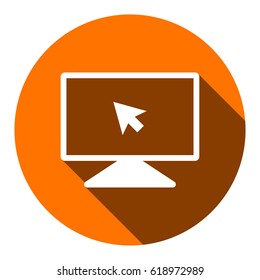 monitor icon stock vector illustration