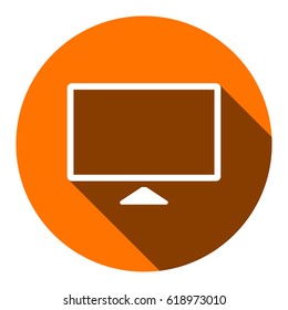 monitor icon stock vector illustration