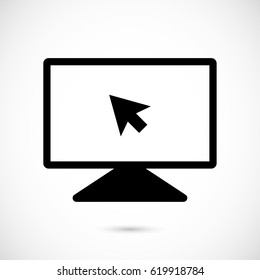 monitor icon stock vector illustration