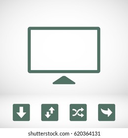 monitor icon stock vector illustration