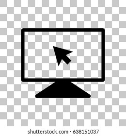 monitor icon stock vector illustration