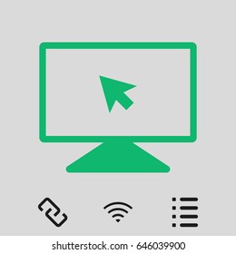 monitor icon stock vector illustration