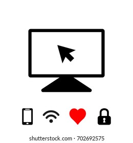 monitor icon stock vector illustration