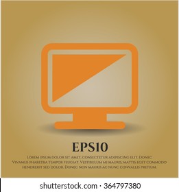Icono de monitor o símbolo