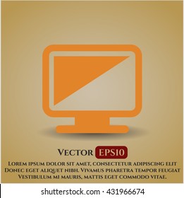Monitor icon or symbol