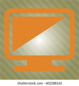 Icono de monitor o símbolo
