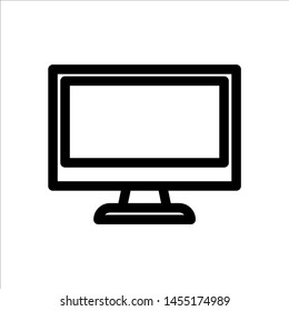 monitor icon. Symbol of Gadget or Device with trendy flat line style icon for web site design, logo, app, UI isolated on white background. vector illustration eps 10