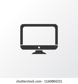 Monitor icon symbol. Premium quality isolated desktop element in trendy style.