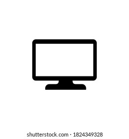 Monitor icon symbol vector on white background