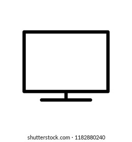Monitor icon ,television icon logo template