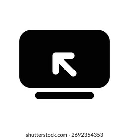 Icono de monitor Ilustración de Plantilla Diseño de Vector 