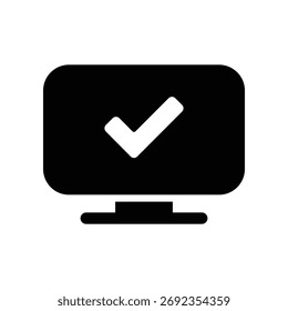Monitor icon template illustration vector design 
